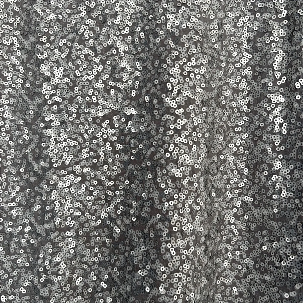NWT Pleione Nordstrom Rack Grey and Silver Sequin Tank Top - Picture 2 of 5